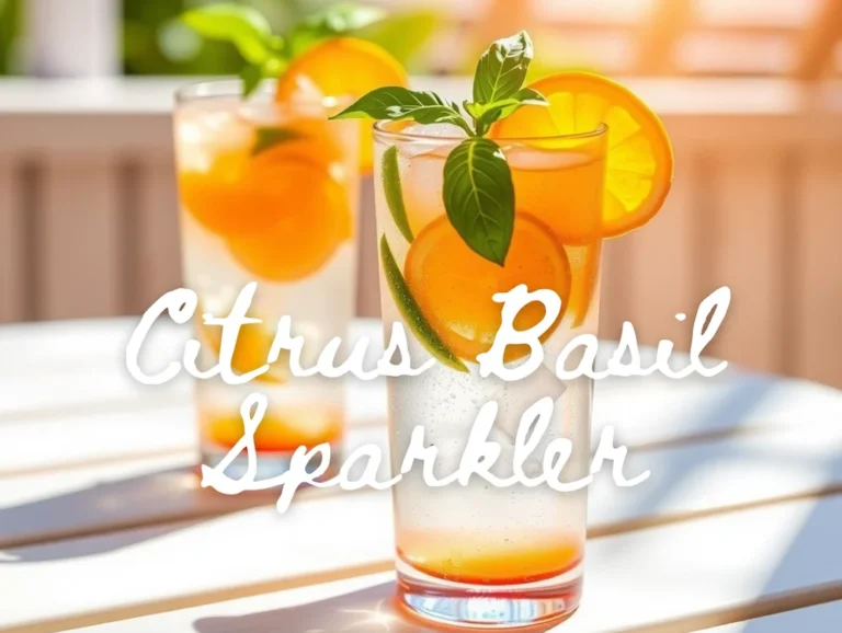 Citrus Basil Sparkler