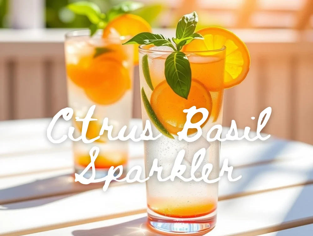 Citrus Basil Sparkler