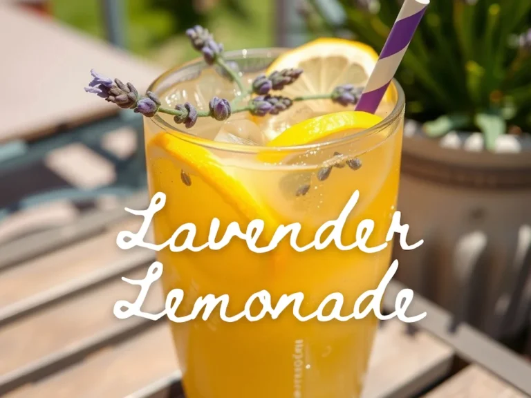 Lavender Lemonade mocktail