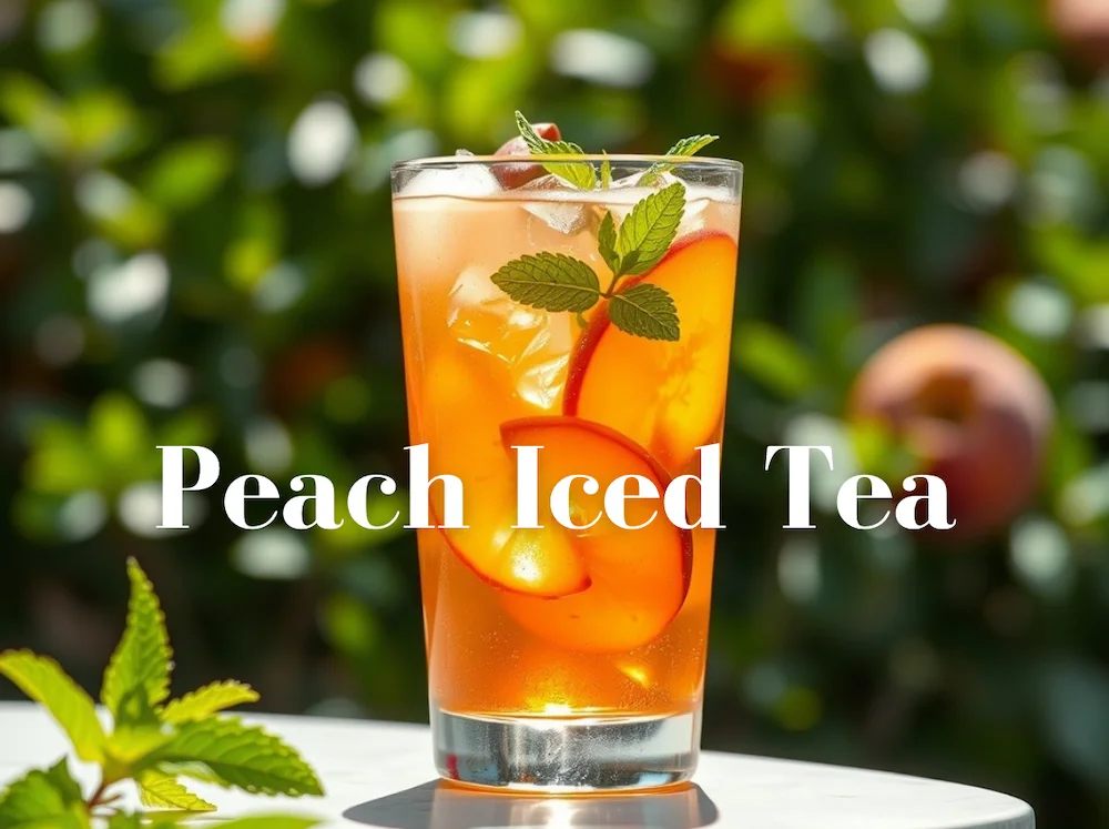 Peach Iced Tea mocktail